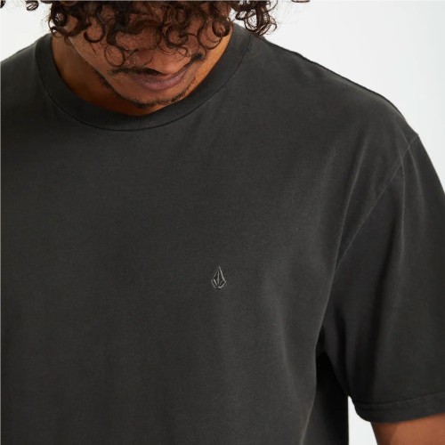 VOLCOM SOLID STONE EMB TEE NEGRO