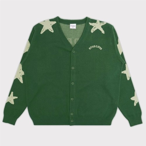 STUDENTS DEXTER KNIT CARDIGAN VERDE