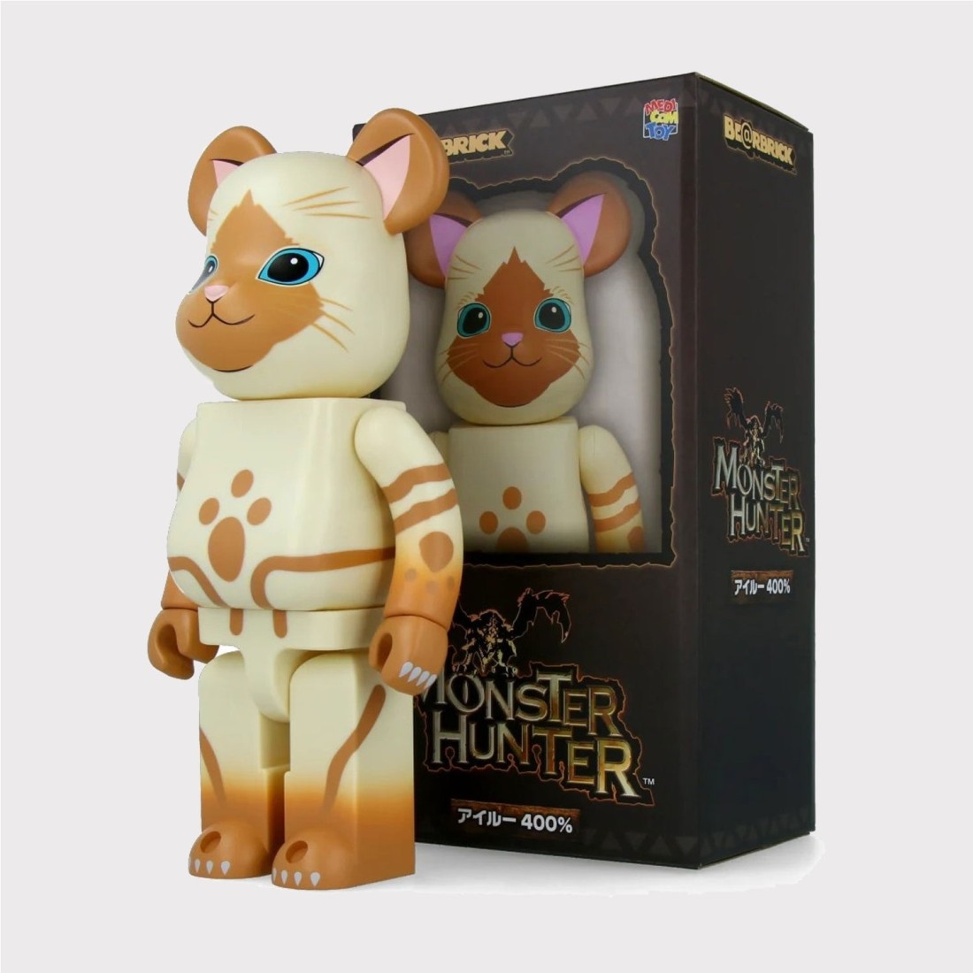 BEARBRICK MONSTER HUNTER AIROU BEIGE
