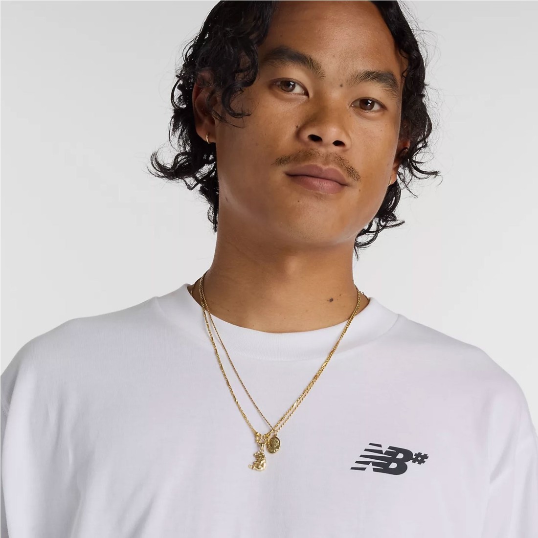 NB NUMERIC SMALL LOGO TEE BLANCO