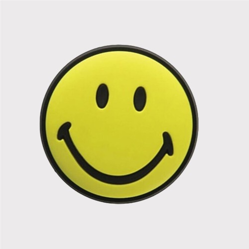 CROCS JIBBITZ SMILEY BRAND AMARILLO