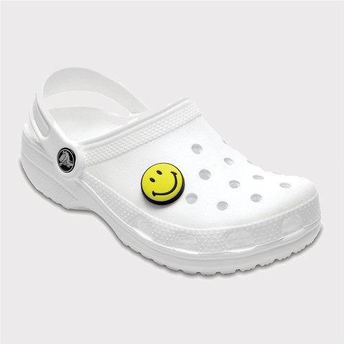 CROCS JIBBITZ SMILEY BRAND AMARILLO 2