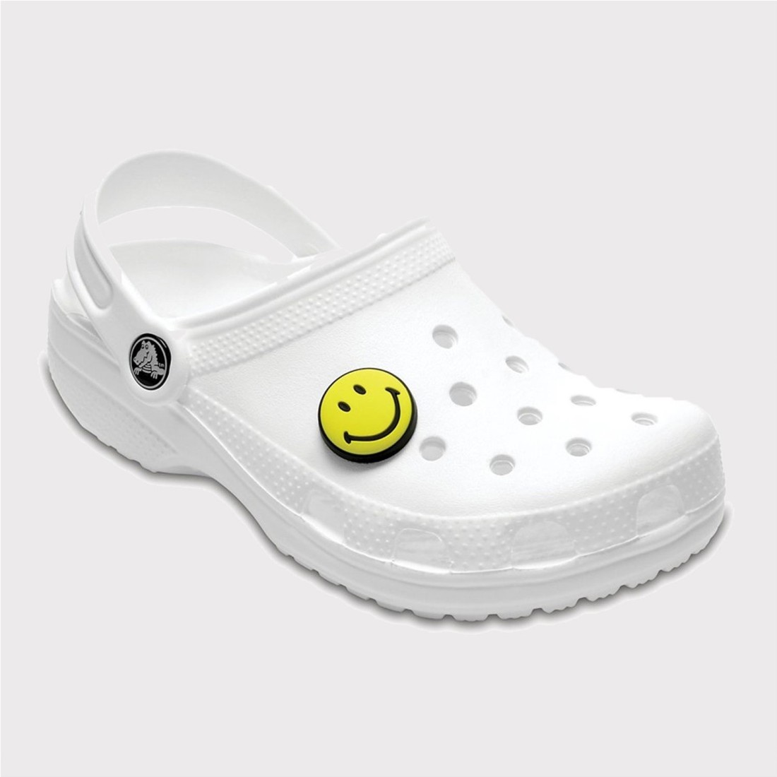 CROCS JIBBITZ SMILEY BRAND AMARILLO