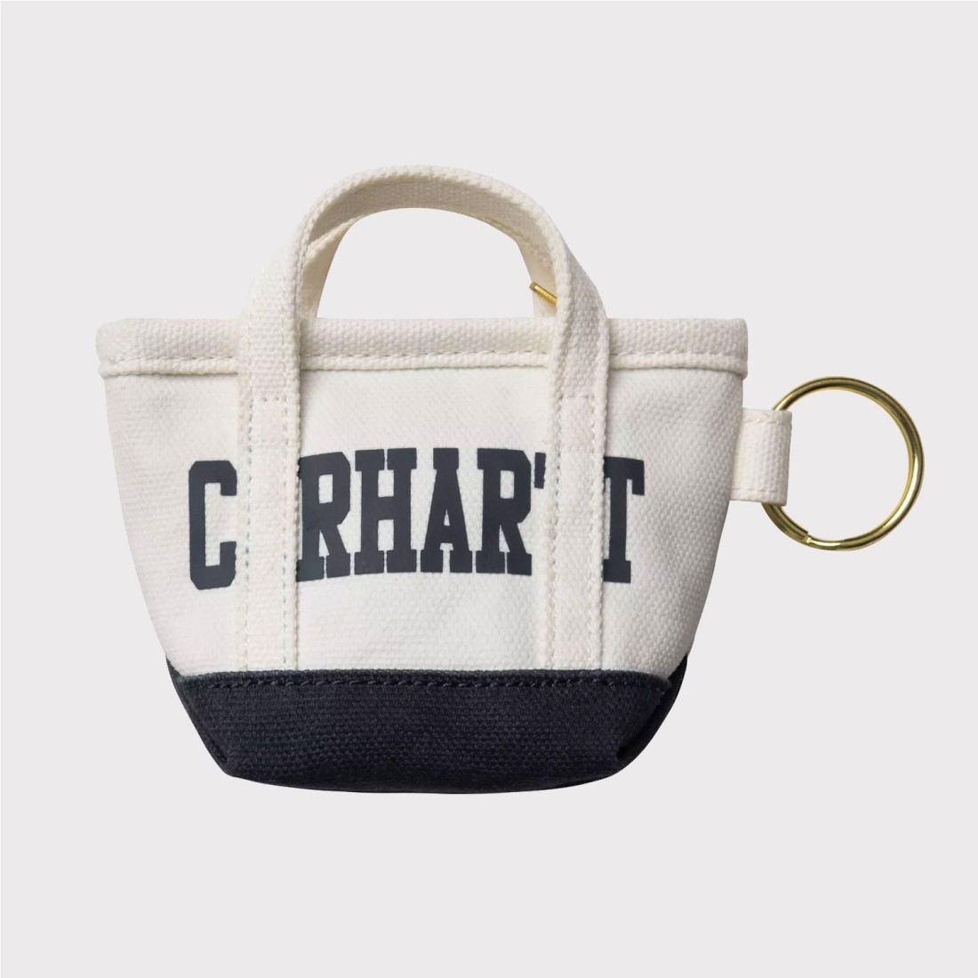 CARHARTT WIP MINI TOTE BAG KEY BLANCO ROTO