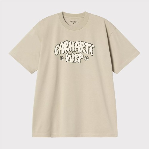 CARHARTT WIP CLOUD SCRIPT TEE BEIGE1