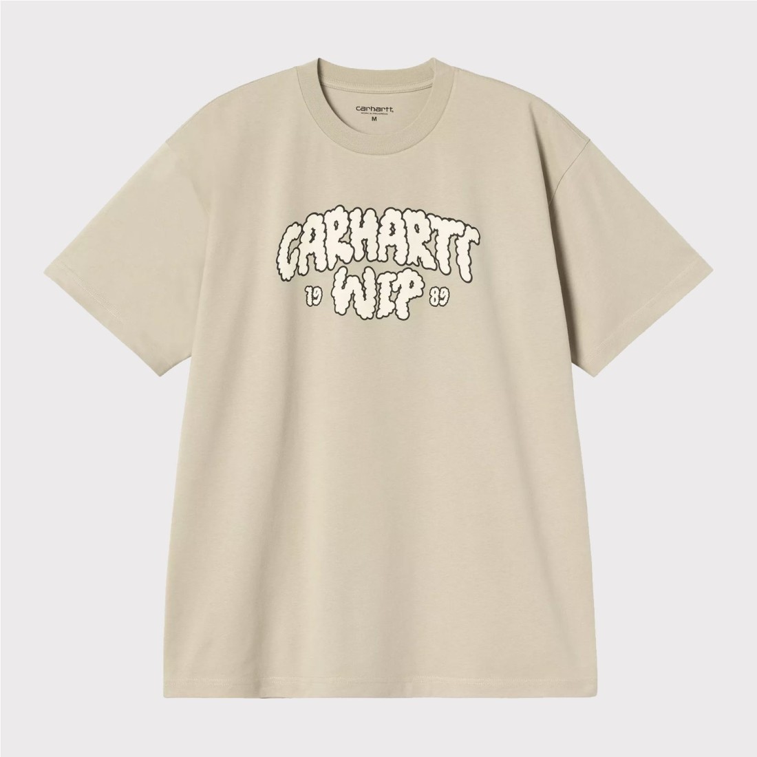 CARHARTT WIP CLOUD SCRIPT TEE BEIGE1