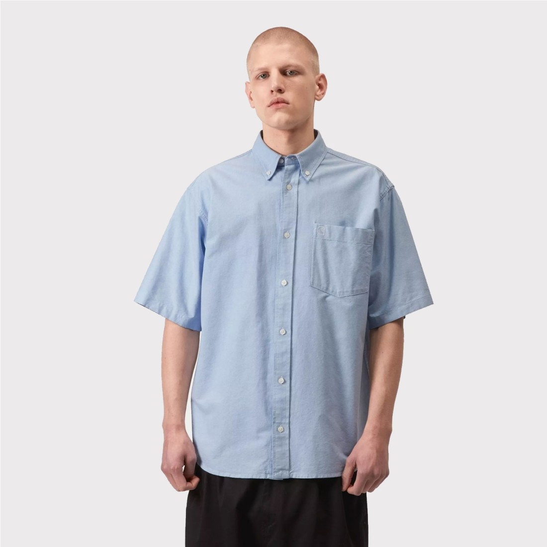 CARHARTT WIP BRAXTON SHIRT AZUL CLARO
