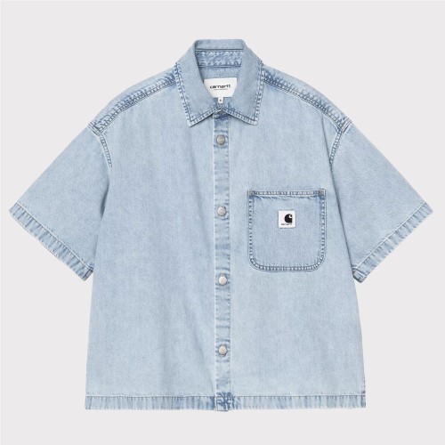 CARHARTT WIP W LOVILIA SHIRT AZUL CLARO