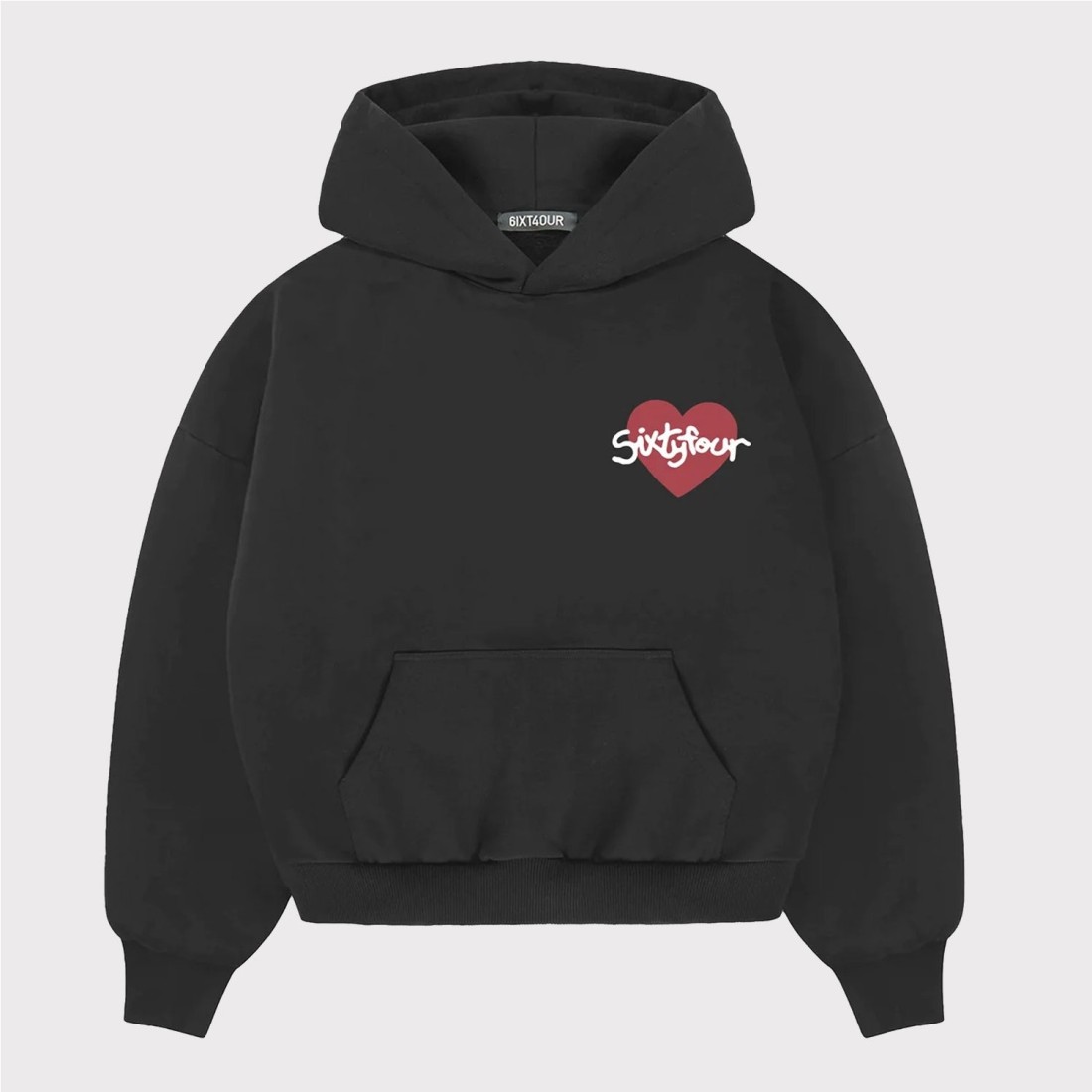 6IXT4OUR LETS BE LOVERS HOODIE NEGRO