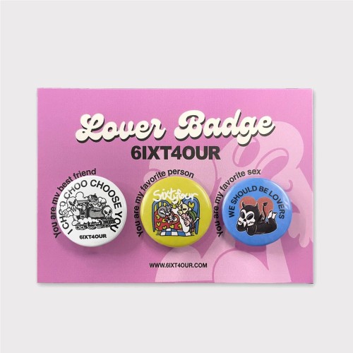 6IXT4OUR PIN BADGE MULTICOLOR
