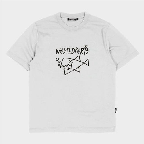 WASTED PARIS GIVE UP TEE BLANCO