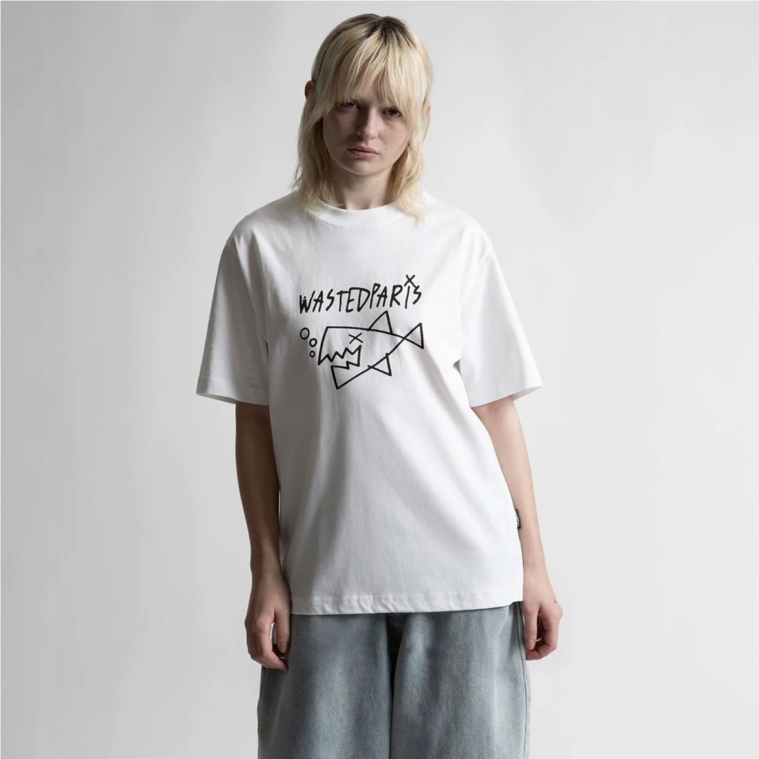 WASTED PARIS GIVE UP TEE BLANCO