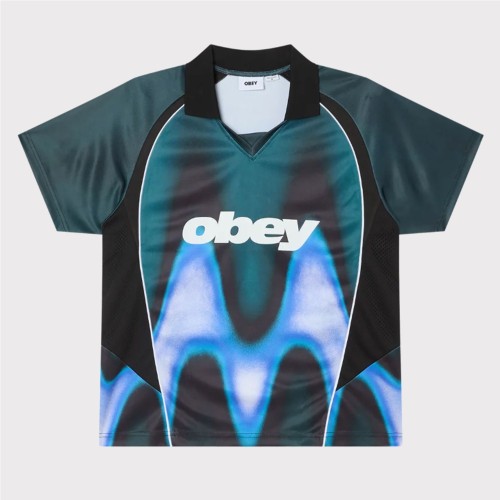 OBEY BLURRED SOCCER JERSEY MULTICOLOR
