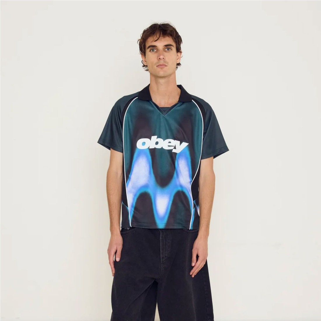 OBEY BLURRED SOCCER JERSEY MULTICOLOR