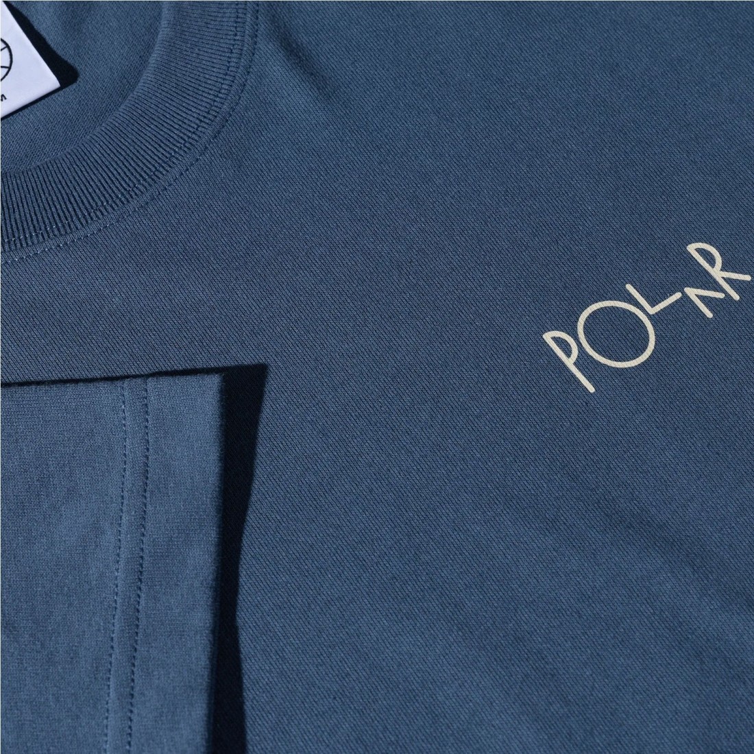 POLAR STROKE LOGO CONTRAST TEE AZUL