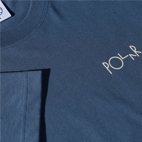 POLAR STROKE LOGO CONTRAST TEE AZUL