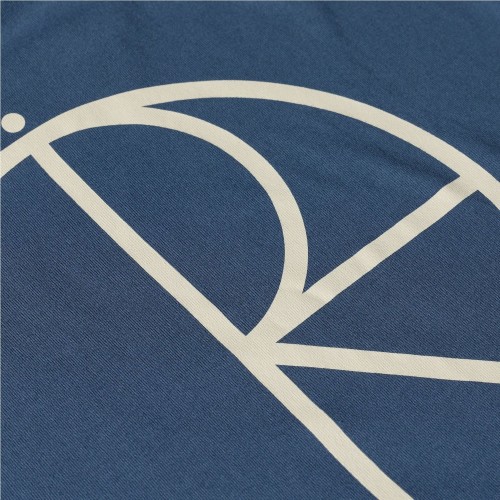 POLAR STROKE LOGO CONTRAST TEE AZUL