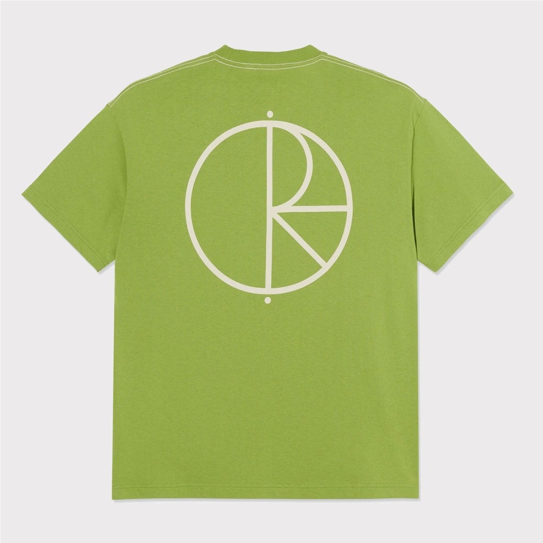 POLAR STROKE LOGO CONTRAST TEE VERDE