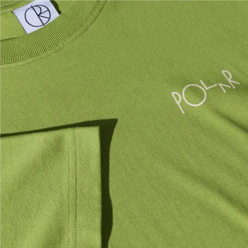 POLAR STROKE LOGO CONTRAST TEE VERDE