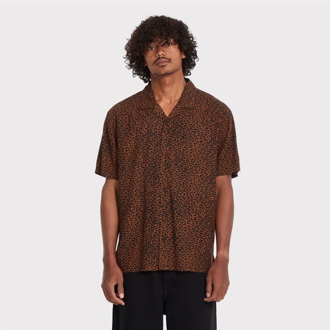 VOLCOM UTOPIAS PRINT SHIRT MARRON