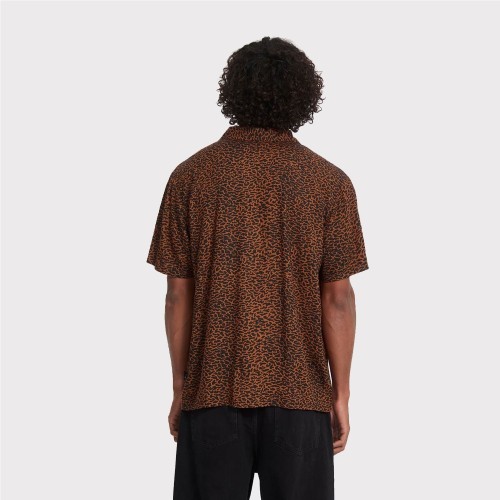 VOLCOM UTOPIAS PRINT SHIRT MARRON 2