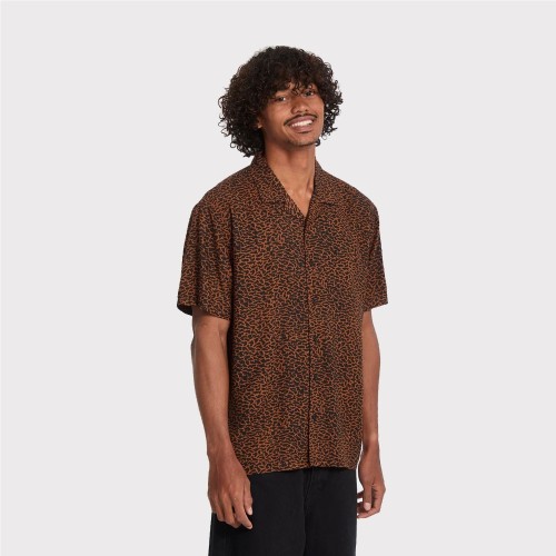 VOLCOM UTOPIAS PRINT SHIRT MARRON