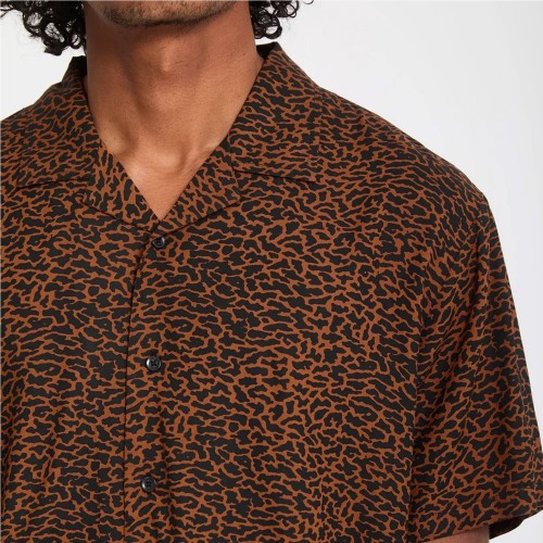 VOLCOM UTOPIAS PRINT SHIRT MARRON