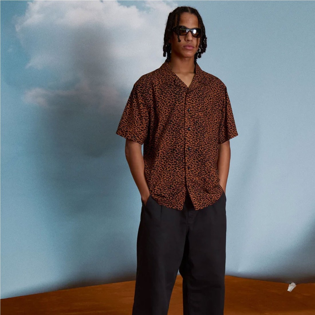 VOLCOM UTOPIAS PRINT SHIRT MARRON