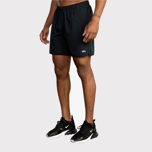 RVCA YOGGER STRETCH 17 SHORT NEGRO