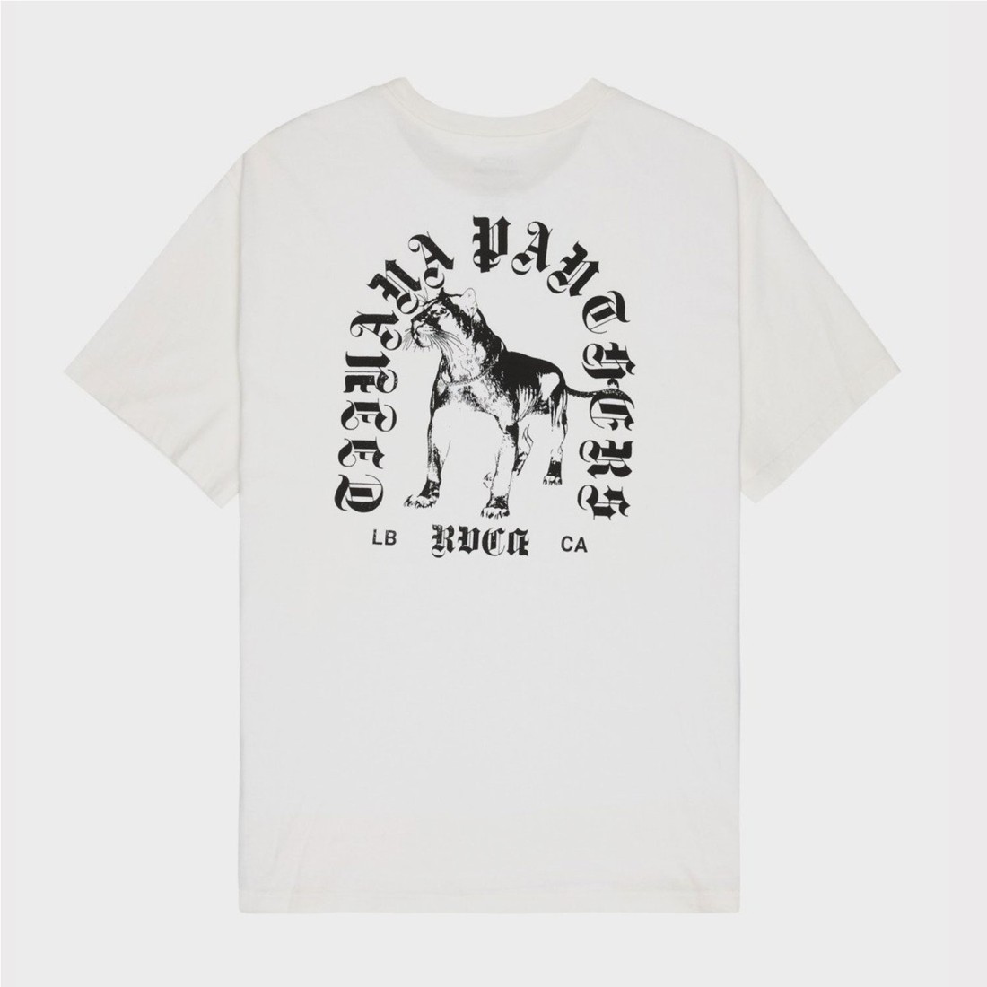 RVCA BAD PANTHER TEE BLANCO ROTO