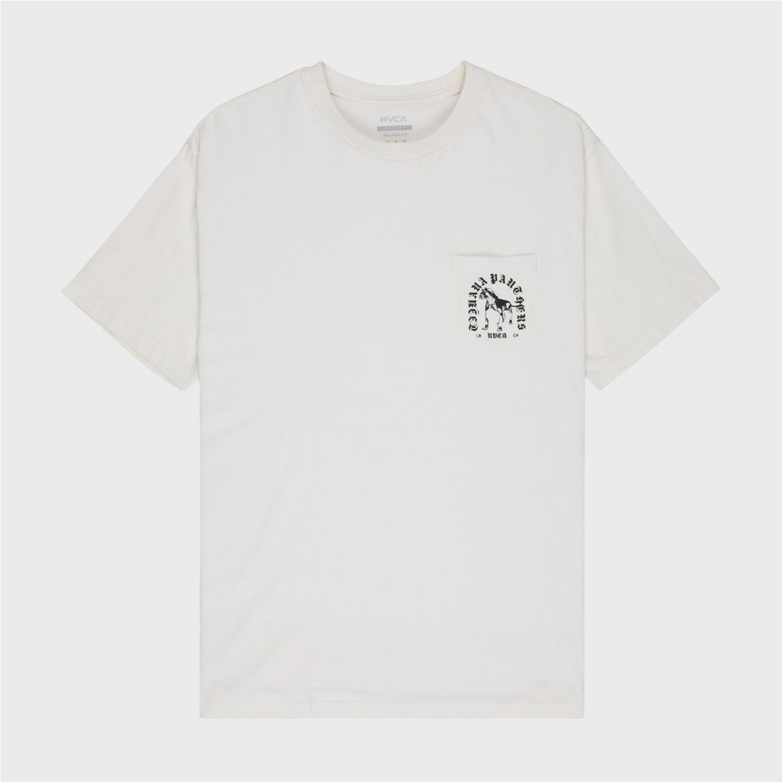 RVCA BAD PANTHER TEE BLANCO ROTO