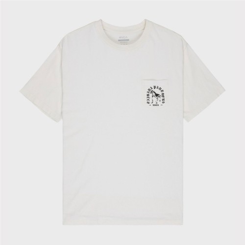 RVCA BAD PANTHER TEE BLANCO ROTO