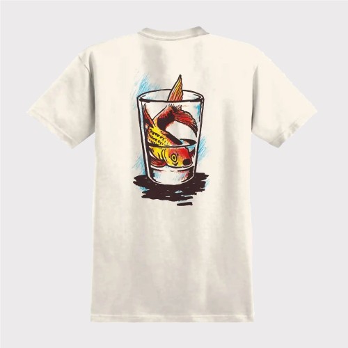 ANTIHERO FISH BOWL TEE BEIGE