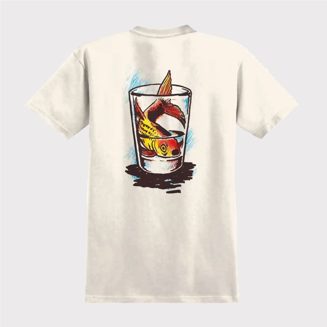 ANTIHERO FISH BOWL TEE BEIGE