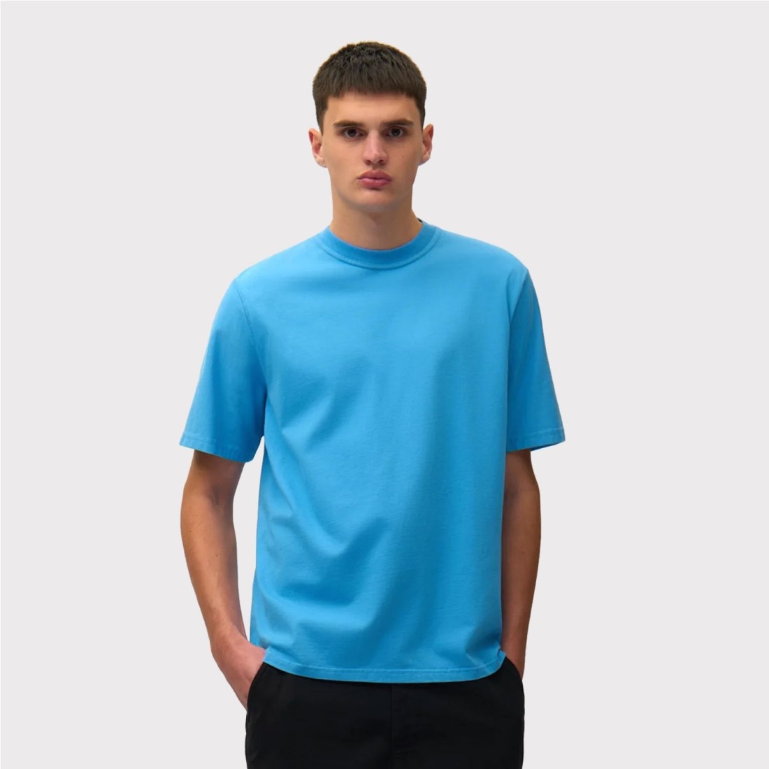ARTE BLURRY BACK PRINT TEE AZUL