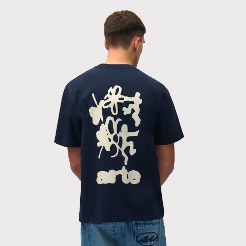 ARTE BLURRY BACK PRINT TEE AZUL OSCURO 2