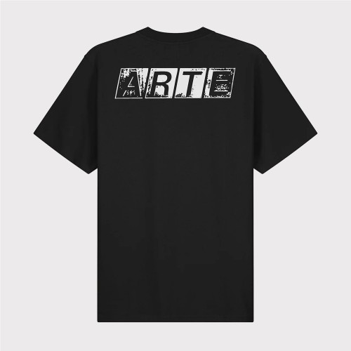ARTE FADED BACK PRINT TEE NEGRO