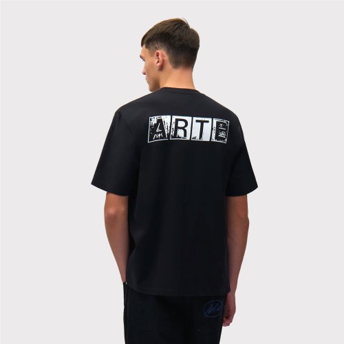 ARTE FADED BACK PRINT TEE NEGRO 2