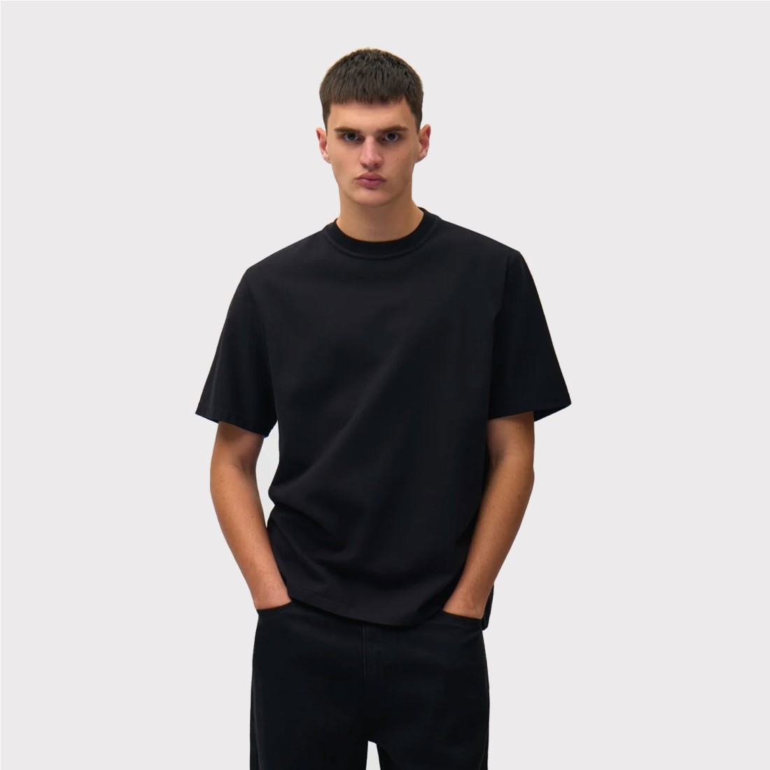 ARTE FADED BACK PRINT TEE NEGRO