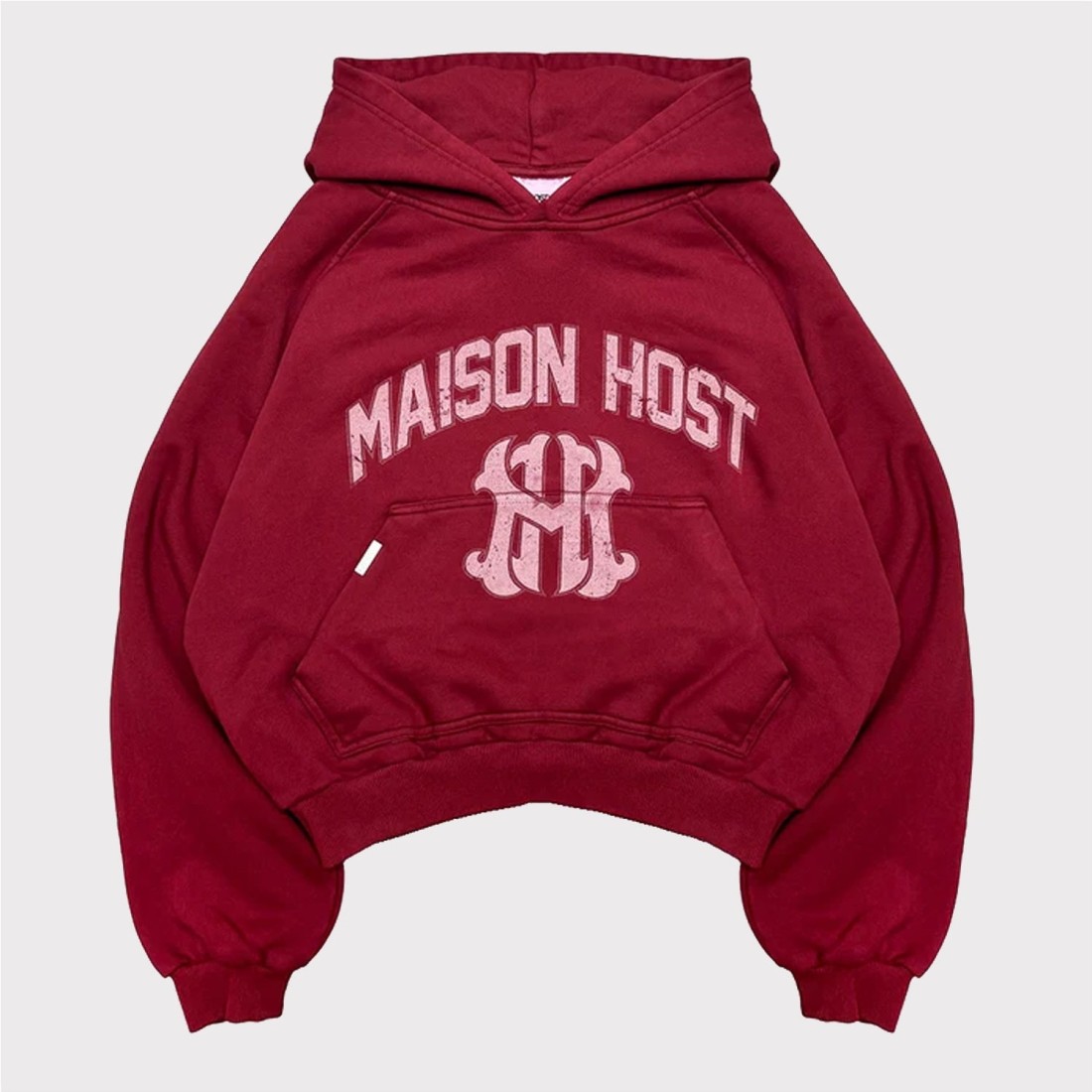 MAISON HOST HOMERUN DYED HOOD ROJO