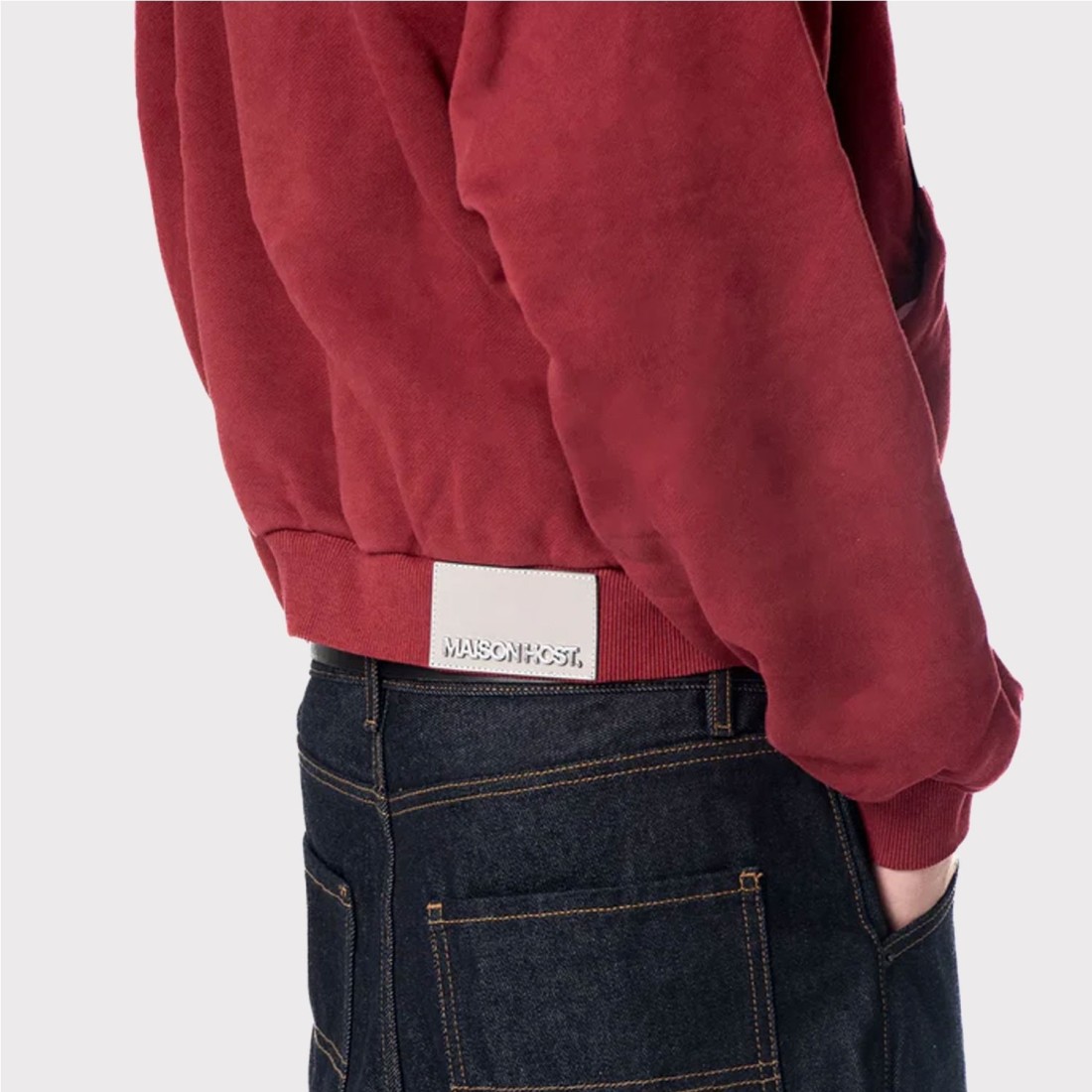MAISON HOST HOMERUN DYED HOOD ROJO