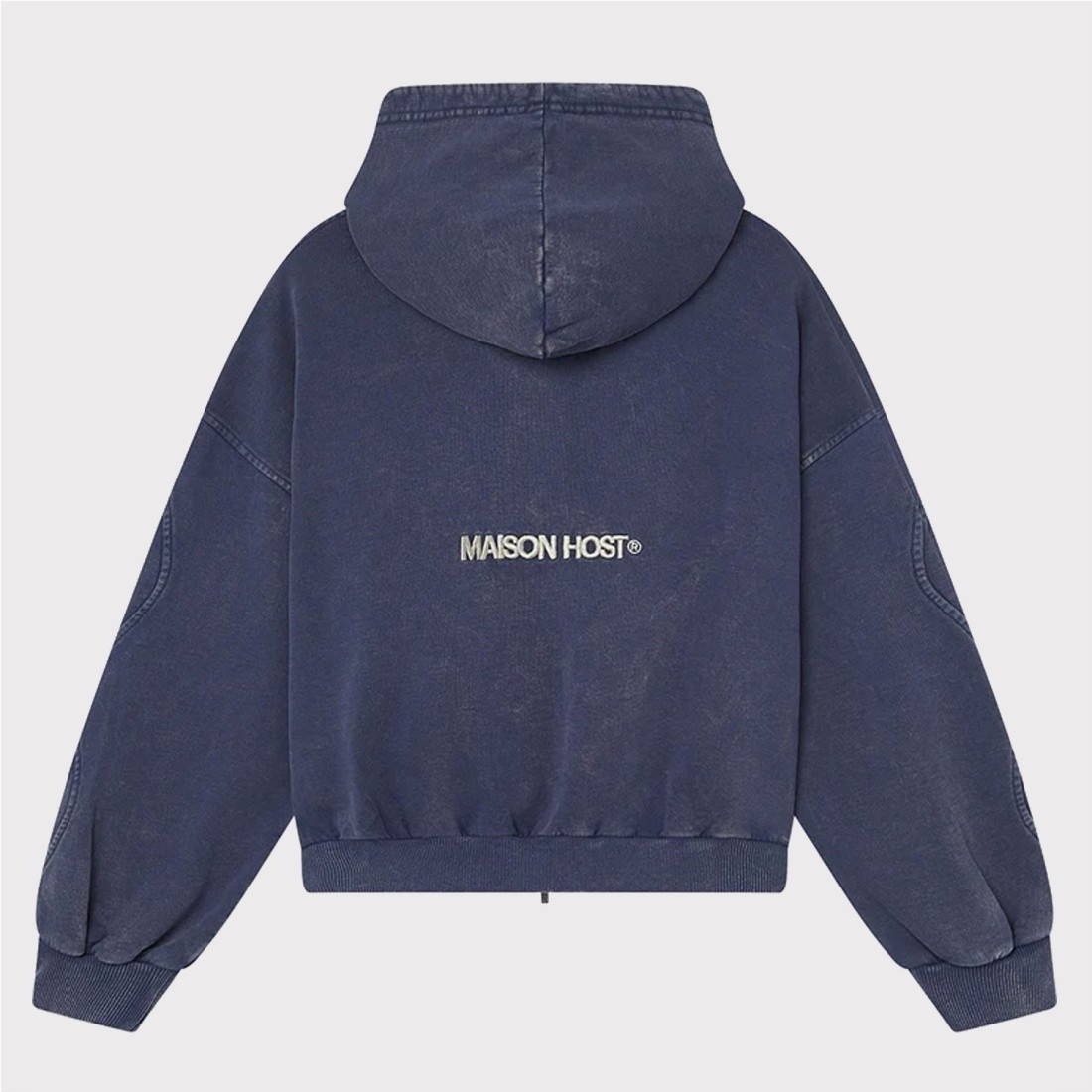 MAISON HOST ERODE ZIPPED HOOD AZUL OSCURO