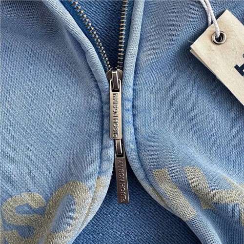MAISON HOST ERODE ZIPPED HOOD AZUL CLARO
