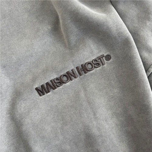 MAISON HOST ERODE ZIPPED HOOD GRIS