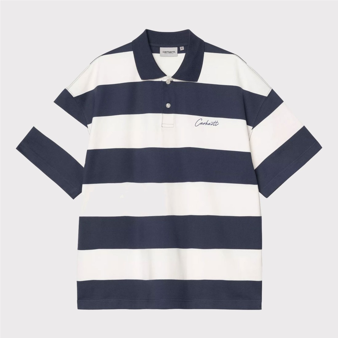 CARHARTT WIP DELRAY POLO AZUL MARINO