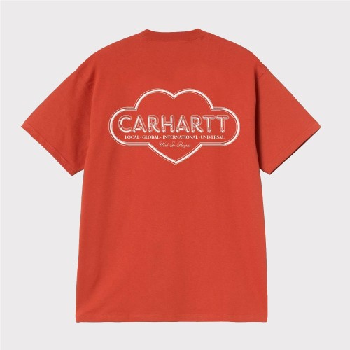 CARHARTT WIP CLOUD HEART TEE ROJO
