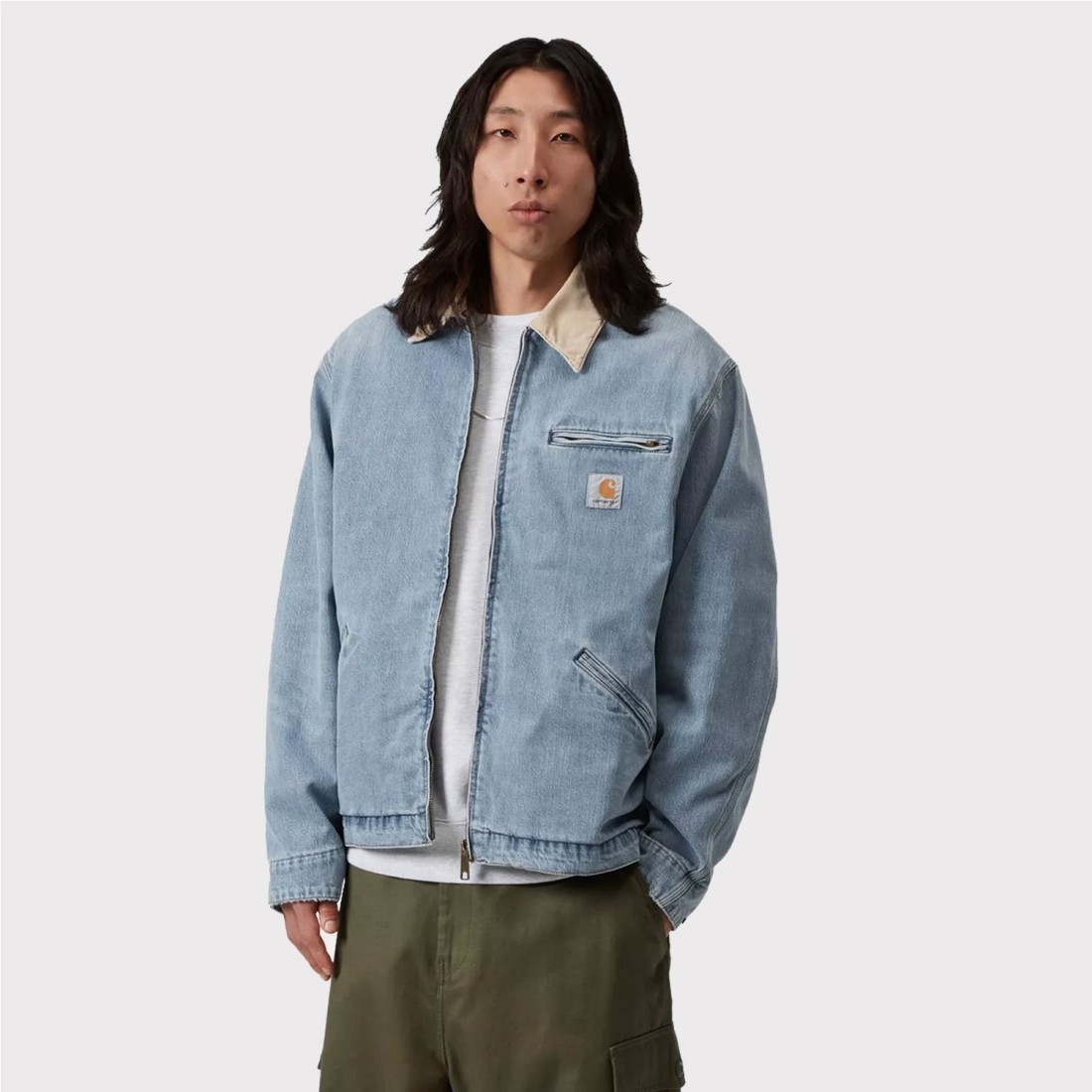 CARHARTT WIP OG DETROIT JACKET AZUL CLARO
