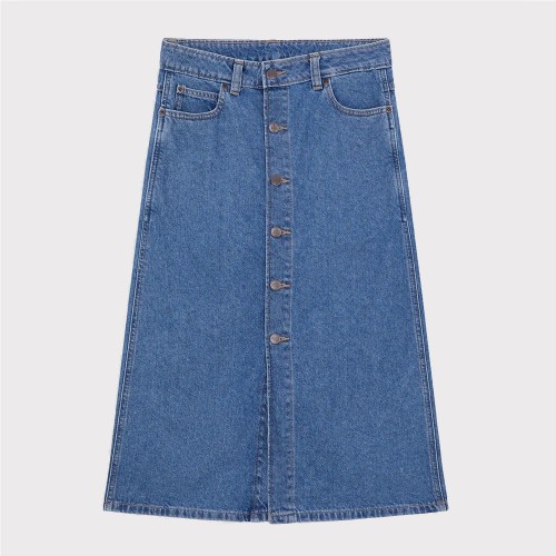 DICKIES MIDI DENIM SKIRT W AZUL CLARO