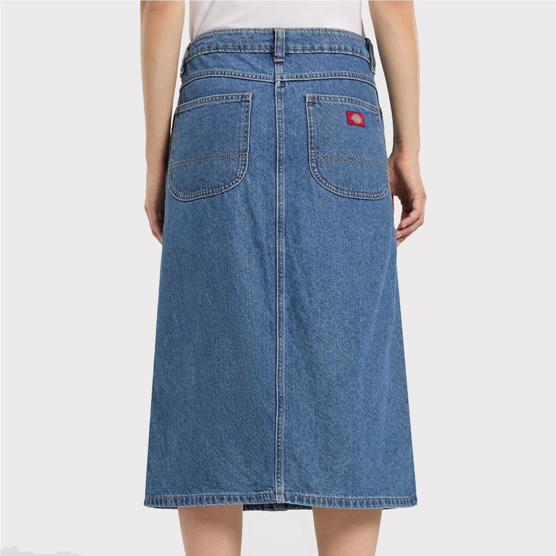 DICKIES MIDI DENIM SKIRT W AZUL CLARO