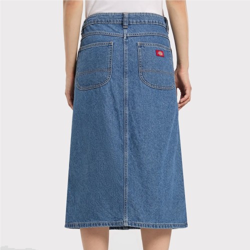 DICKIES MIDI DENIM SKIRT W AZUL CLARO